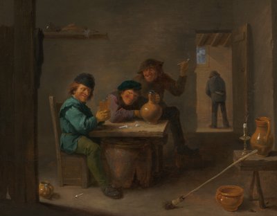 居酒屋の農民、c。 1633年。 作： David Teniers II