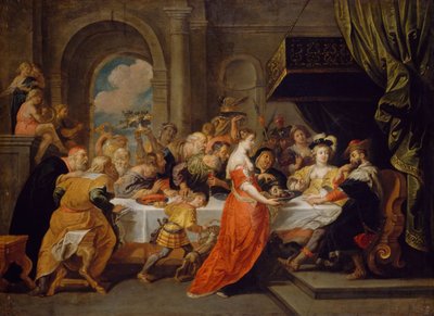 ヘロデの饗宴、1640-1690。 作： David Teniers II