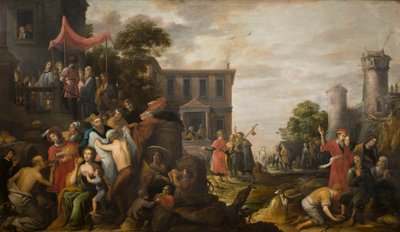 慈悲の七つのわざ、1637年。 作： David Teniers the Elder