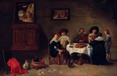 ある会社の食事 作： David Teniers the Younger