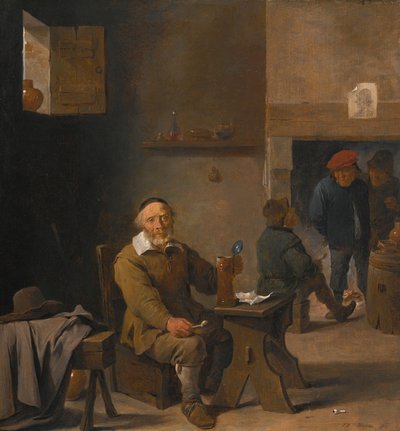 宿屋の百姓 作： David Teniers the Younger