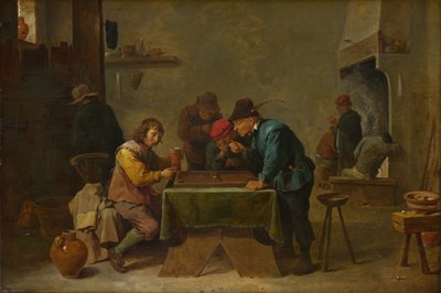 バックギャモンプレーヤー、c。 1645 作： David Teniers the Younger