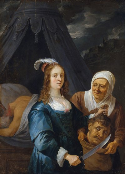 1650年代のホロフェルネスの頭を持つジュディス。 作： David Teniers the Younger