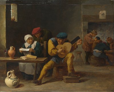 インで音楽を作る農民、c。 1635年 作： David Teniers the Younger
