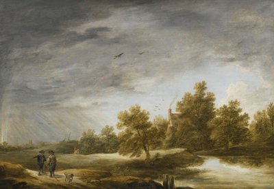 虹のかかる川の風景 作： David Teniers the Younger