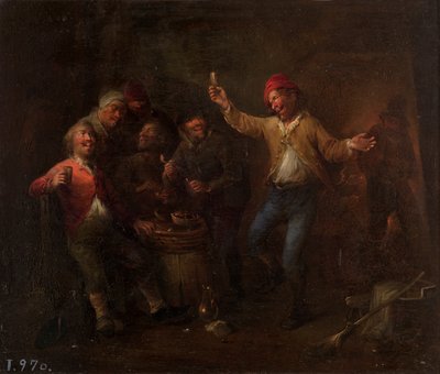 スペイン語： Bebedores 作： David Teniers the Younger