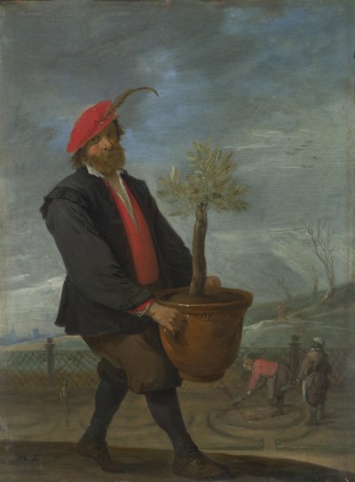 春シリーズ「四季」よりc。 1644 作： David Teniers the Younger