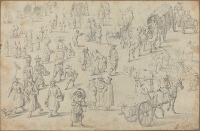 市場図の研究 作： David Teniers the Younger