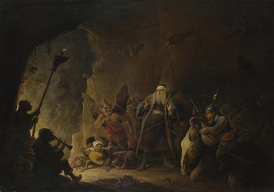 金持ちは地獄に導かれている、c。 1647-1648 作： David Teniers the Younger