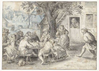 祝祭の農民、兵士、娼婦 農民、兵士、娼婦のパーティー 作： David Vinckboons (I)