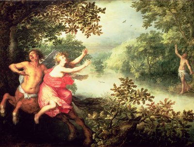 ヘラクレス、ディアネイラ、ケンタウロスネスソ、1612年（パネル） 作： David Vinckboons