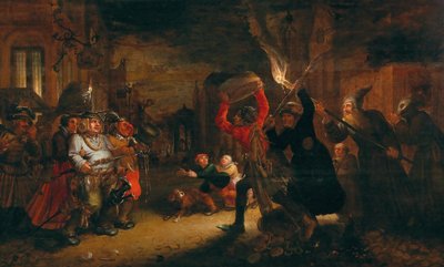 カーニバルと貸し付けの戦い、17世紀初頭。 作： David Vinckboons