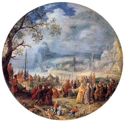 ジェネザレス湖でのキリストの説教、1623年。 作： David Vinckboons