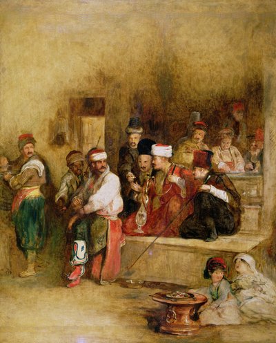 サンジャンダクレの勝利のニュースを語るタルタルメッセンジャー、1840年 作： David Wilkie