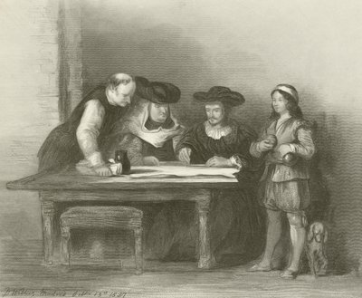 ララビダ修道院のコロンバス 作： David Wilkie
