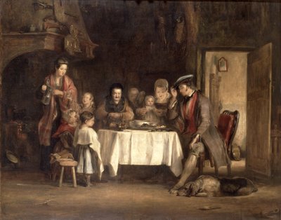 肉の恵み、1839 作： David Wilkie