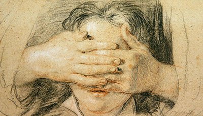 Guess My Name（クレヨン、チョーク、紙） 作： David Wilkie