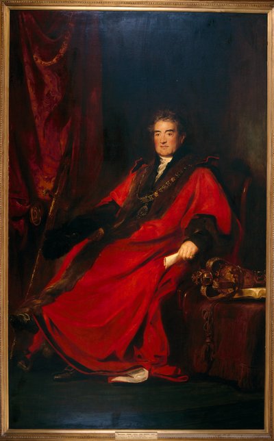 マティアス・プライム・ルーカス、1827 年市長、聖バーソロミュー病院の院長 作： David Wilkie