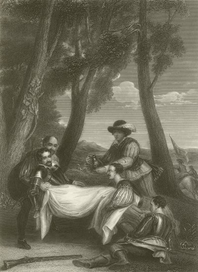 フィリップ・シドニー卿の死 作： David Wilkie
