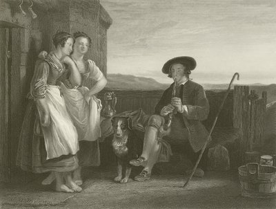 穏やかな羊飼い 作： David Wilkie