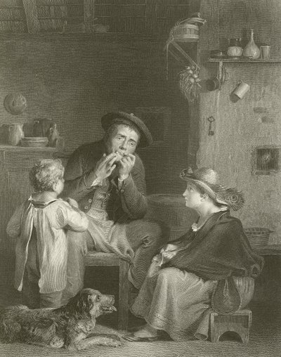 ユダヤ人のハープ 作： David Wilkie