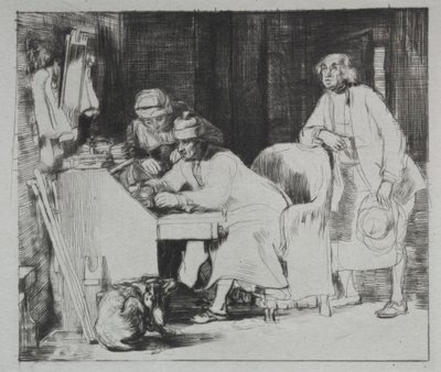 失われた領収書、1824年。 作： David Wilkie