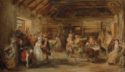 ペニーの結婚式、スケッチ、1830 作： David Wilkie