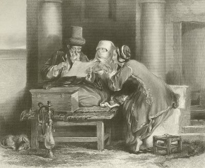 トルコの手紙作家 作： David Wilkie