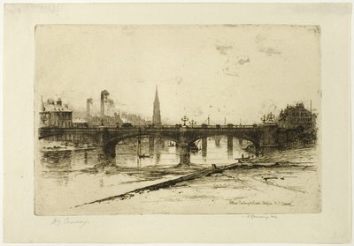 アルバート橋、鉄道橋、ビクトリア橋、クライド セットのプレート 6 作： David Young Cameron