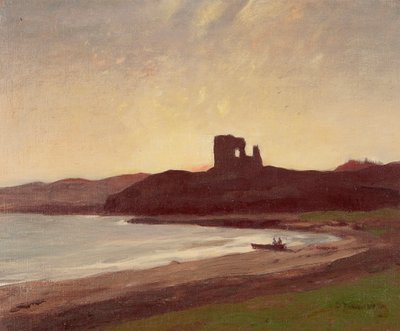 アロス島、マル島（キャンバスに油彩） 作： David Young Cameron