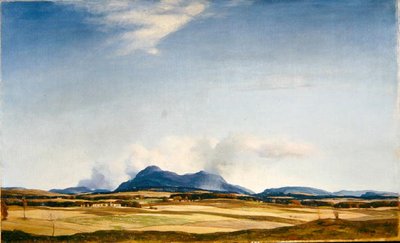 秋の雲、オーチル丘陵、1930年頃（油彩・キャンバス） 作： David Young Cameron