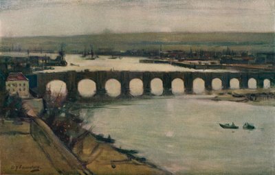 バーウィックブリッジ、c1912 作： David Young Cameron