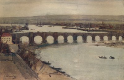 バーウィックブリッジ、c1912、c1915 作： David Young Cameron