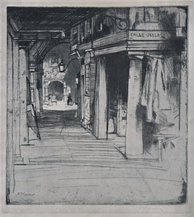 Calle Della Donna、c1900、1925。 作： David Young Cameron