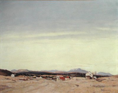 The Distant Hills（油彩・キャンバス） 作： David Young Cameron