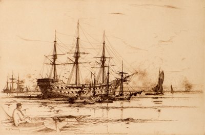 オールドリベンジ」（銅版画 作： David Young Cameron