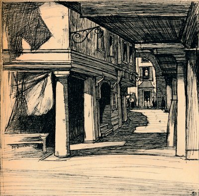 ベネチアンストリート、1900 作： David Young Cameron
