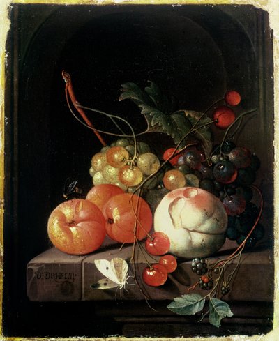 果物の静物、17世紀 作： David de II Heem
