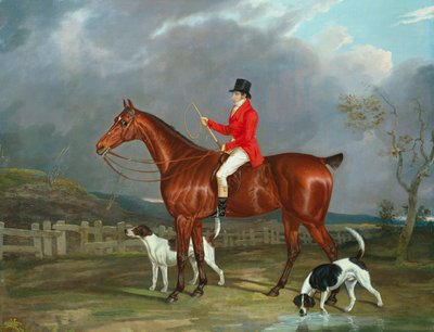猟師と猟犬、1824 作： David of York Dalby