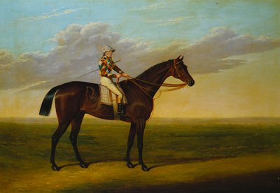 リチャードワット氏のベイレースホース「ロッキンガム」と競馬場 作： David of York Dalby
