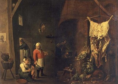 素朴な家の内部』1640年頃（油彩・キャンバス） 作： David the Elder Teniers