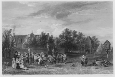 ロイヤル・コレクションの絵から見た「村祭り」（エングレーヴィング 作： David the Younger (after) Teniers