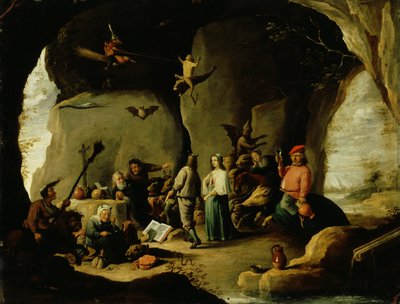 聖アントニウスの誘惑 作： David the Younger (attr. to) Teniers