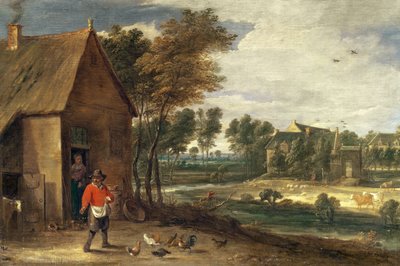 川の風景 作： David Teniers the Younger