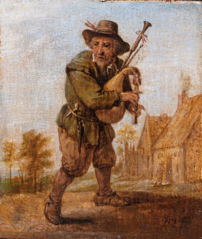 バグパイププレーヤー 作： David Teniers the Younger