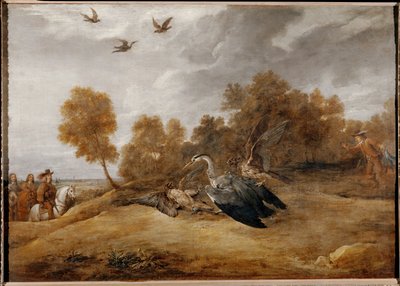 ハヤブサでサギを狩るレオポルト・ヴィルヘルム大公 ... 作： David the Younger Teniers