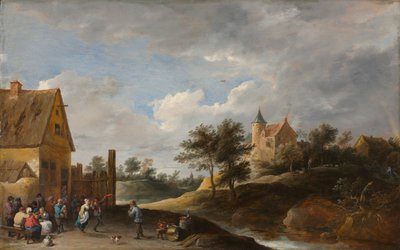 農民が踊る風景、1645-50年頃 作： David Teniers the Younger