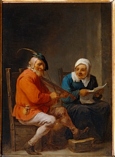 カバー・プレイヤーとシンガーのスモール・デュオ。 作： David the Younger Teniers