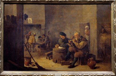 ホステルでの喫煙について 絵画 ダヴィッド・テニアス2世（1610-1690） 17世紀 日0,4x0,62 m マドリッド、プラド美術館 作： David Teniers the Younger