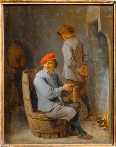燻製。樽スモーカー ... 作： David the Younger Teniers